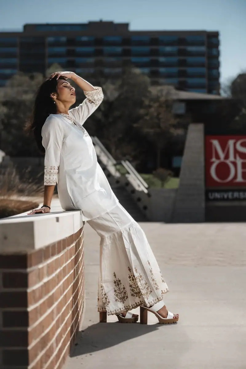 Chandni - Ivory Sharara Co-ord