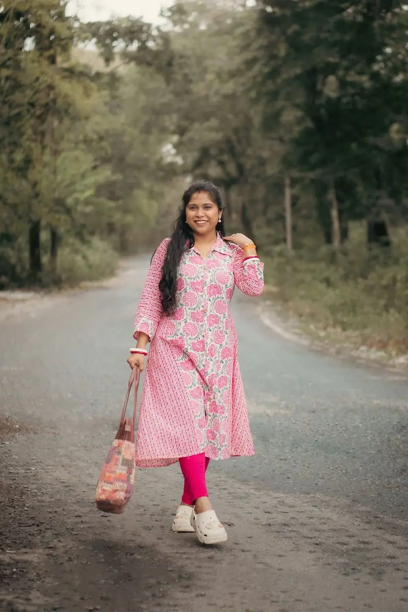 Gulaabi - Pink Print Kurta Pant Co-ord