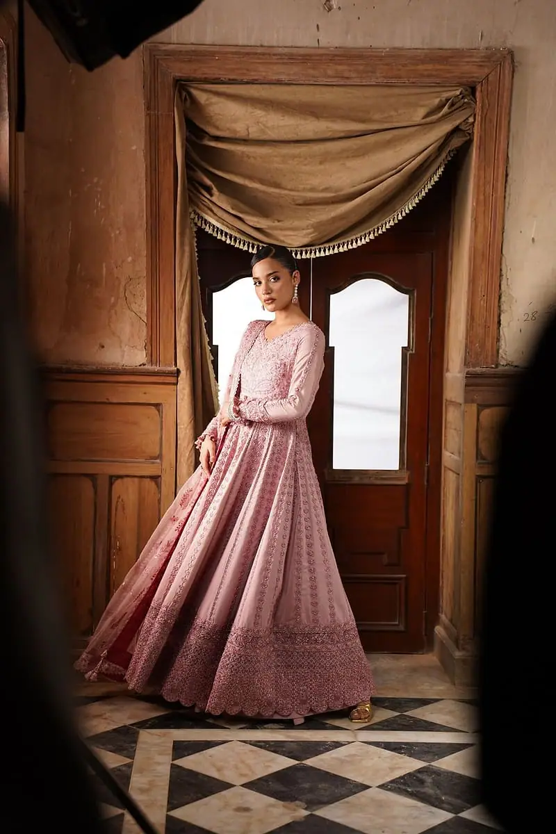 Gulnar - Rose Anarkali Gown