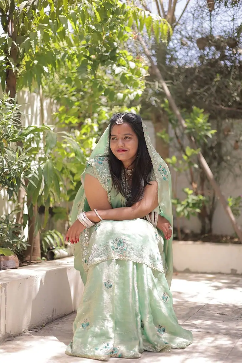 Pudina - Mint Sharara Set