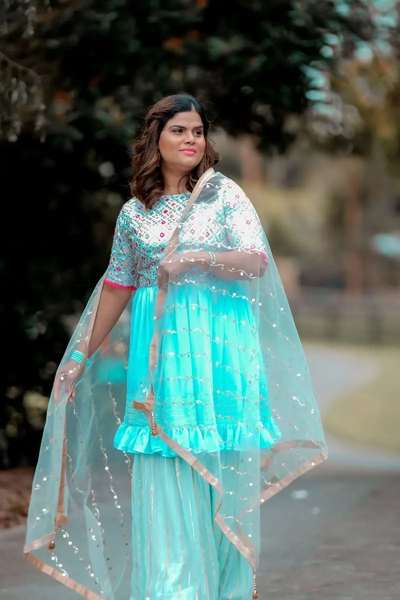 Samundar - Aqua Sharara Set