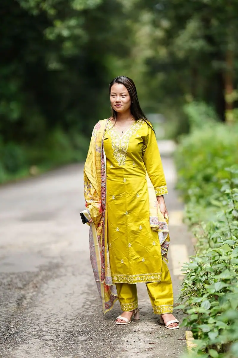 Sarson - Lime Yellow Suit Set
